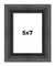 Photo Size Refined Black Picture Frame - UV Acrylic, Foam Board Backing, Hanging Hardware